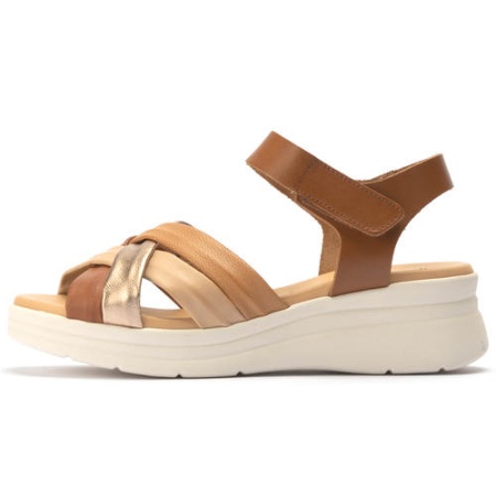 ORDER 2238-1 сандалии женские Art. 10610 NATURAL/кожа/белый