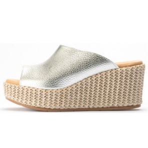 ORDER 2238-1 сабо женские Art. 10573 PLATA/кожа/серебристый