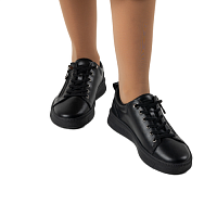 Кеды женские, цвет ЧЕРНЫЙ,YT012_01SB-BL