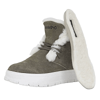 Ботинки зимние песочно-серые