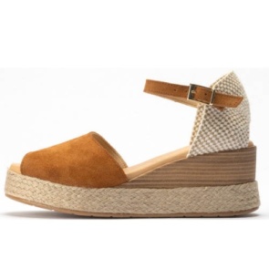 ORDER 2238-1 босоножки женские Art. 10590 CUERO/замша-текстиль/песочный