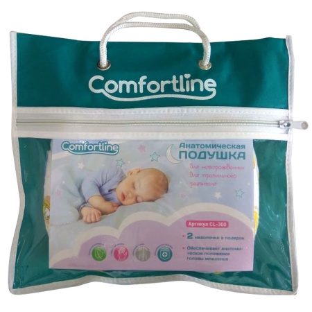 Подушка анатомическая под голову для новорожденных Comfortline, арт. CL 300