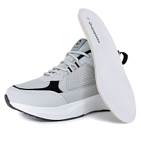 Кроссовки стальной с черным