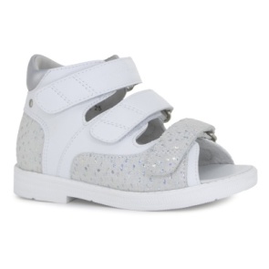 Сандалии 27057-13 хрустальный белый