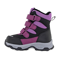 Полусапожки виноградный с черным